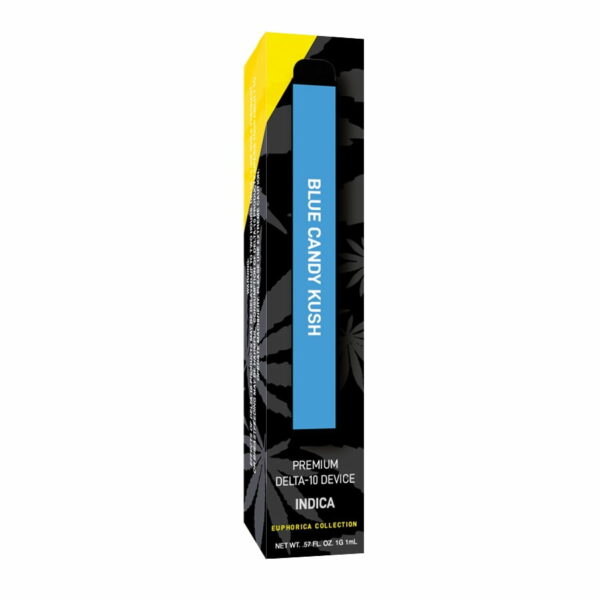 Indica - Blue Candy Kush - Euphorica Delta 10 1G Disposable by Delta Extrax