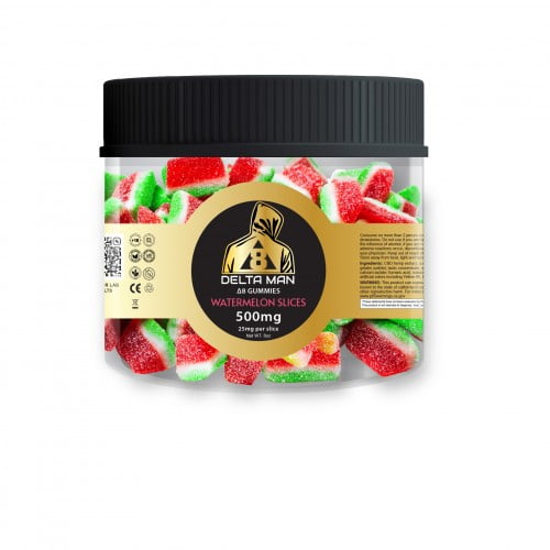Watermelon Rings 500mg Delta 8 Gummies by DELTA MAN