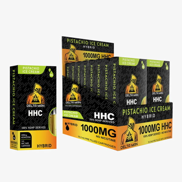 Hybrid - Pistachio Ice Cream - HHC 1000MG Cartridge by DELTA MAN