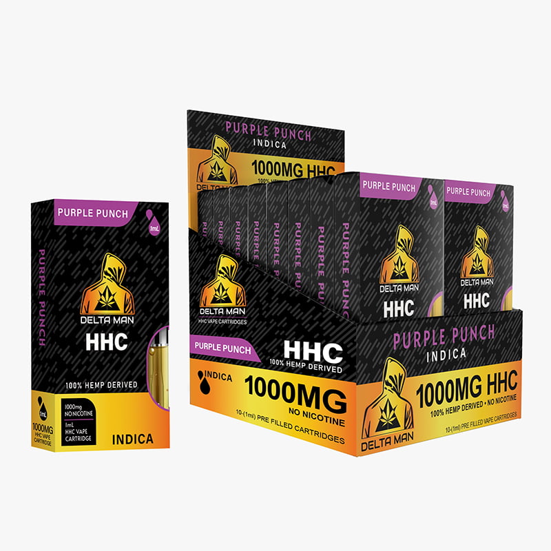 Indica - Purple Punch - HHC 1000MG Cartridge by DELTA MAN Indica - Purple Punch - HHC 1000MG Cartridge by DELTA MAN