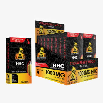 Sativa - Strawberry Mochi - HHC 1000MG Cartridge by DELTA MAN
