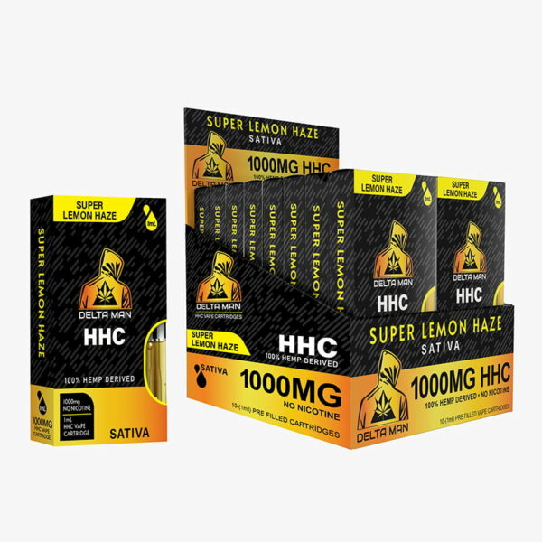 Sativa - Super Lemon Haze - HHC 1000MG Cartridge by DELTA MAN
