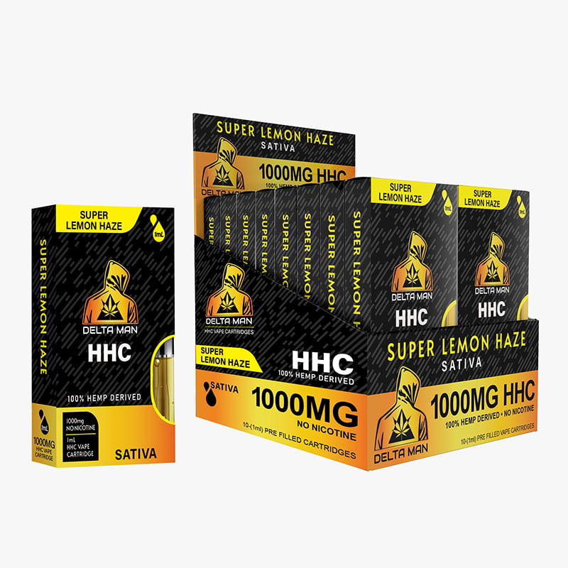 Sativa - Super Lemon Haze - HHC 1000MG Cartridge by DELTA MAN Sativa - Super Lemon Haze - HHC 1000MG Cartridge by DELTA MAN