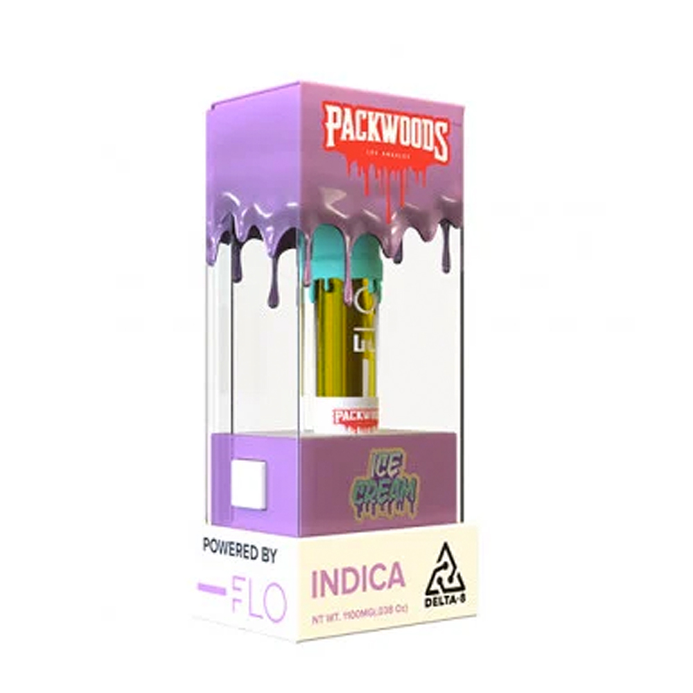 Indica - Ice Cream - FLO DELTA 8 Cartridge by Packwoods Indica - Ice Cream - FLO DELTA 8 Cartridge by Packwoods