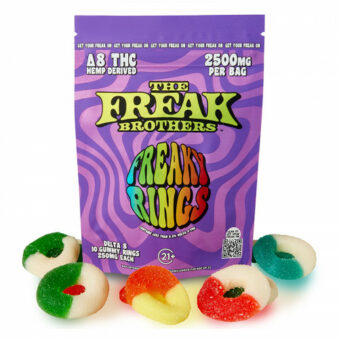 Freaky Rings 2500mg Delta 8 Gummies by The Freak Brothers