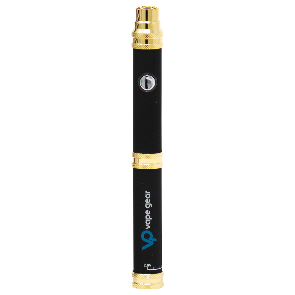 Twist Bold Black Gold Adjustable Voltage 510 Cartridge Battery by Vape Gear Twist Bold Black Gold Adjustable Voltage 510 Cartridge Battery by Vape Gear