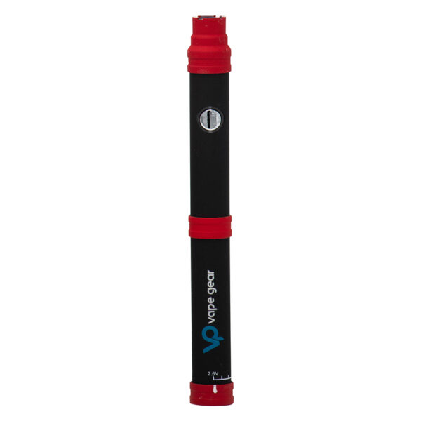 Twist Bold Black Red Adjustable Voltage 510 Cartridge Battery by Vape Gear