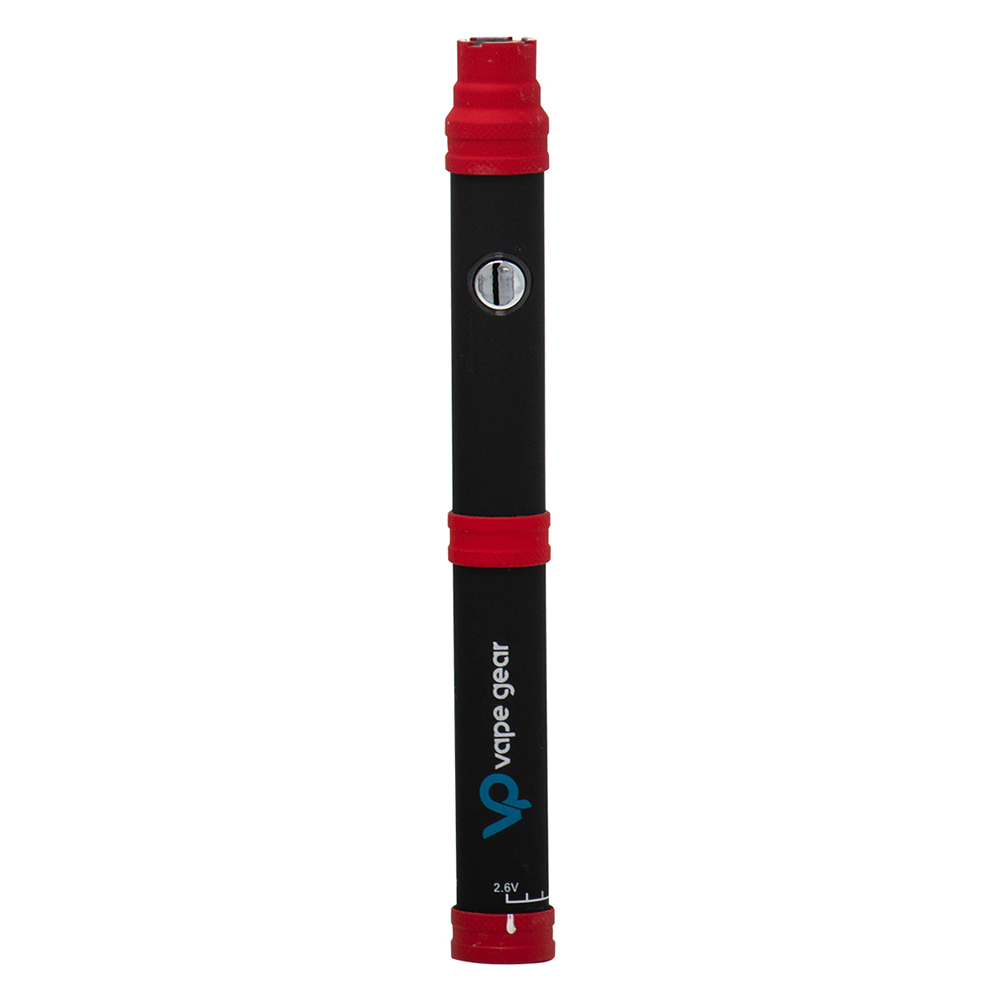 Twist Bold Black Red Adjustable Voltage 510 Cartridge Battery by Vape Gear Twist Bold Black Red Adjustable Voltage 510 Cartridge Battery by Vape Gear