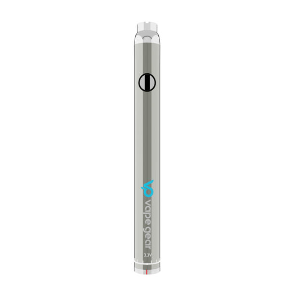 Twist Lite Silver Adjustable Voltage 510 Cartridge Battery by Vape Gear